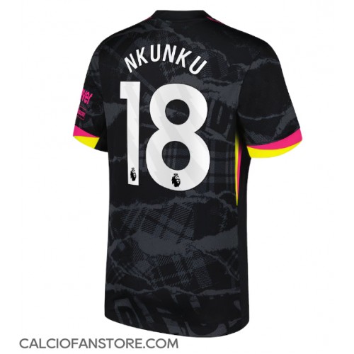 Maglia Calcio Chelsea Christopher Nkunku #18 Terza Divisa 2024-25 Manica Corta